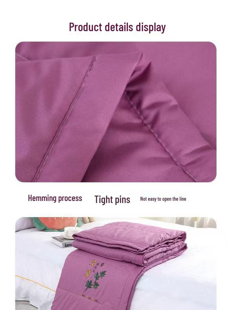 Beifuß Sommer Klimaanlage Steppdecke: Studentenwohnheim & Nickerchen-bereit, Maschinenwaschbar.