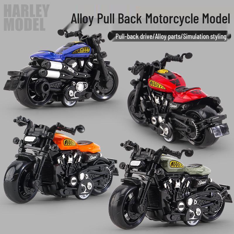 Educational Alloy Toy Cars & Retro Motorcycles for Boys & Babies