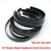 DIY Unbreakable Wide Plastic Headband with Anti-Slip Teeth - Japanese/Korean Style