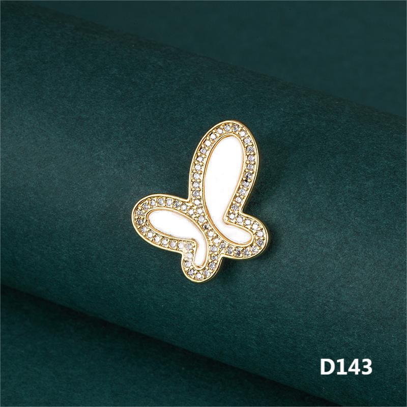 Επίχρυσωμένο Χάλκινο Κρεμαστό Πεταλούδα με Ζιργκόν για DIY Κοσμήματα