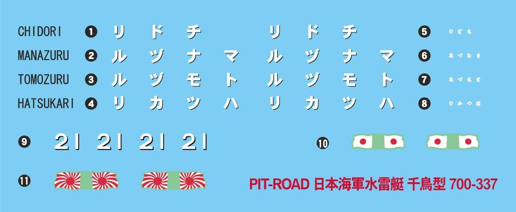 Pit-Road 1/700 Skywave Series Japanese Navy Torpedo Boat Chidori Plastic Model W274 (Ship)