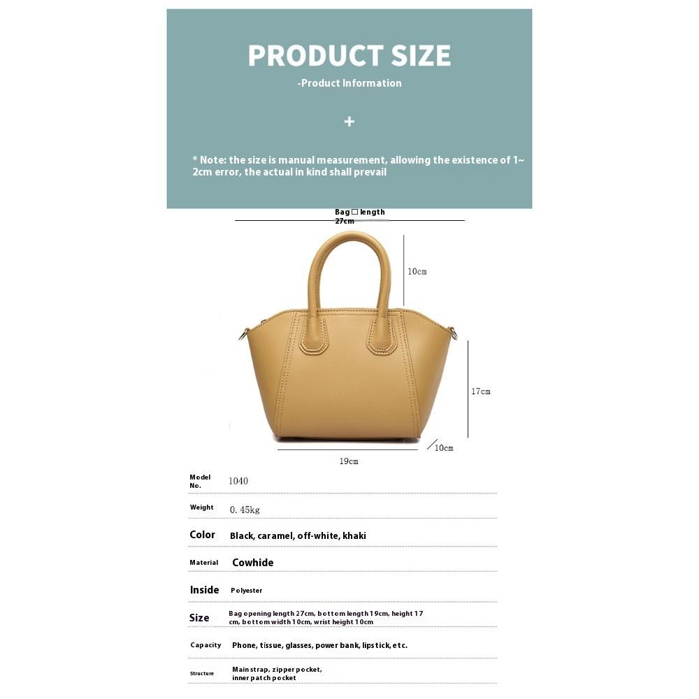 Niche Handbag Wing Bag Temperament Cowhide Large Capacity Commuting Shoulder Dumpling Bag Messenger Bag Women