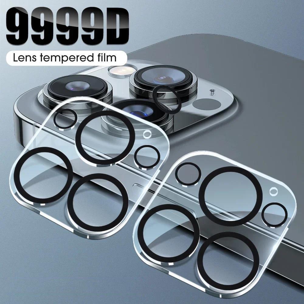 1/3/5Pcs Back Camera Tempered Glass For iPhone 16 15 14 13 Pro Max Plus Mini Lens Screen Protector Full Cover Film Guard Clear