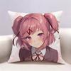 DDLC Natsuki Doublesided print Pillow Case Pattern Printed Pillowcase For Living Room Sofa Cushion Cover