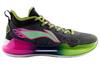 Li Ning YuShuai 13 Boom Basketball Shoes Men's Low Top Ebony Black/Lime Green ABAQ013-16
