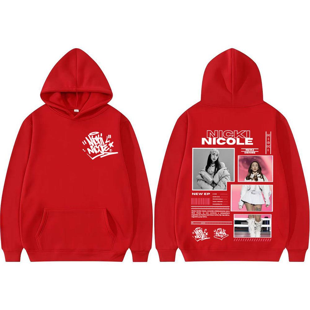 Grafik-Kapuzenpullover Singer Nicki Nicole Album Tour 2025, Vintage-Mode für Männer und Frauen, Kapuzenpullover von