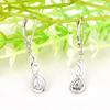 925 Sterling Silver Geometric Women Earrings Silver 925 Unique Water Drop Earrings for Women