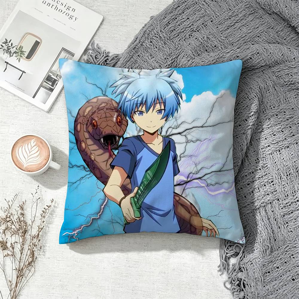 Assassination Classroom Nagisa Shiota  Double-Sided Printed Cushion Cover Bedroom Bedside Sofa Pillow Case