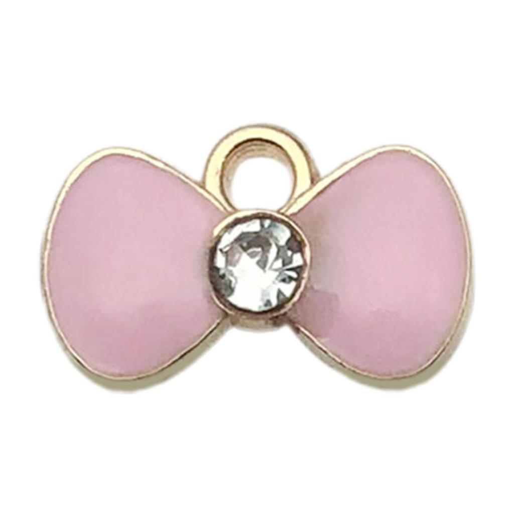 Pink Series DIY Jewelry Accessories: 20-Drop Oil Mix for Bracelets, Earrings, Keychains, Pendants, Butterflies & Unicorns
