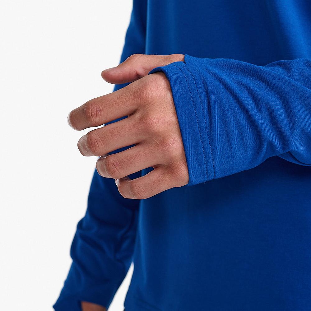 Tutaimjeuyu Men'S Ignition Base Layer Long Sleeve Tee Blue_Mr6827Asur-Srf