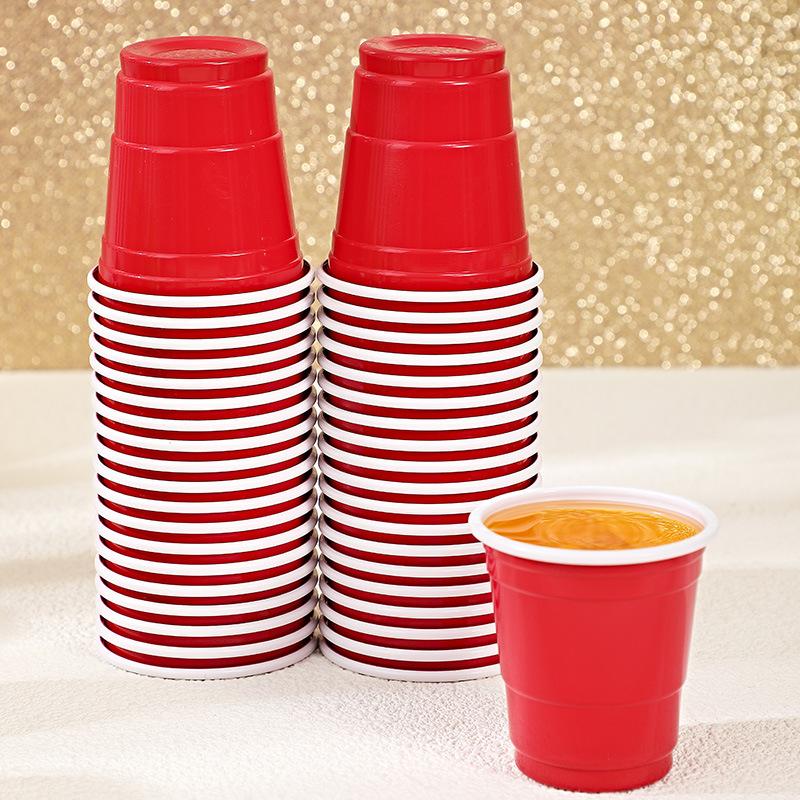 50pcs 2 Oz Plastic Shot Cups Mini Shot Glasses Party Cups Beer Taste Serving Snacks Plastic Shot Cups Plastic Mini Water Cups Jello Shots