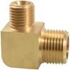 M12 M14 M16 M18 Metrico 1/8" 1/4" 3/8" 1/2" BSP Maschio Gomito a 90 Gradi Raccordo Tubo in Ottone Connettore Accoppiatore Acqua Gas Olio
