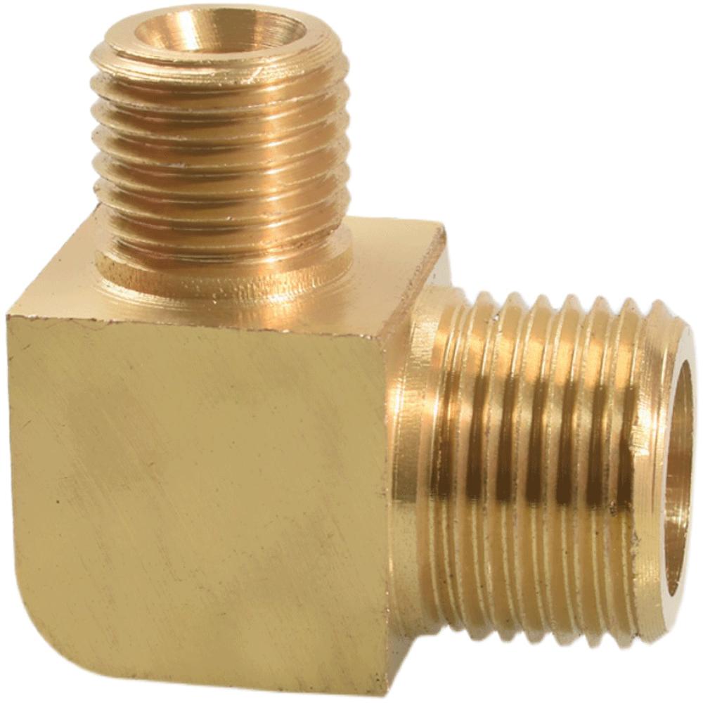 M12 M14 M16 M18 Metrico 1/8" 1/4" 3/8" 1/2" BSP Maschio Gomito a 90 Gradi Raccordo Tubo in Ottone Connettore Accoppiatore Acqua Gas Olio
