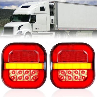Light Guide Square Trailer Taillights License Plate Lights Truck Taillights