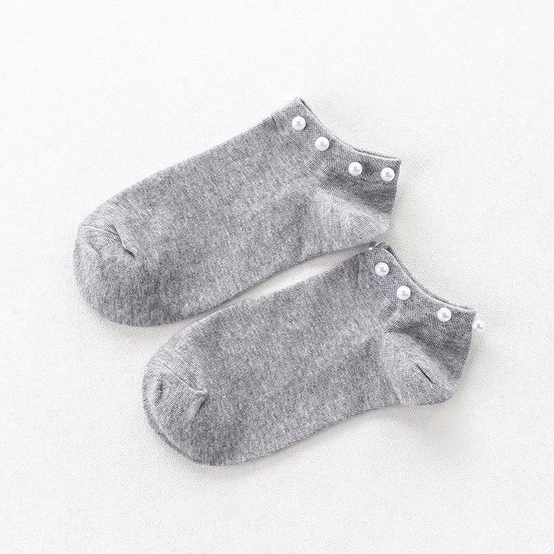 

Женские носки Хлопок Милый конфетный цвет Имитация жемчуга Женские носки. Повседневные Женские Короткие Женские Носки Носки Чулочно-носочные изделия