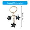 Eelgant Floral Keychain For Women Colorful Flower Keyring Pendant Alloy Key Holder Girls Bag Charm Accessories Gift
