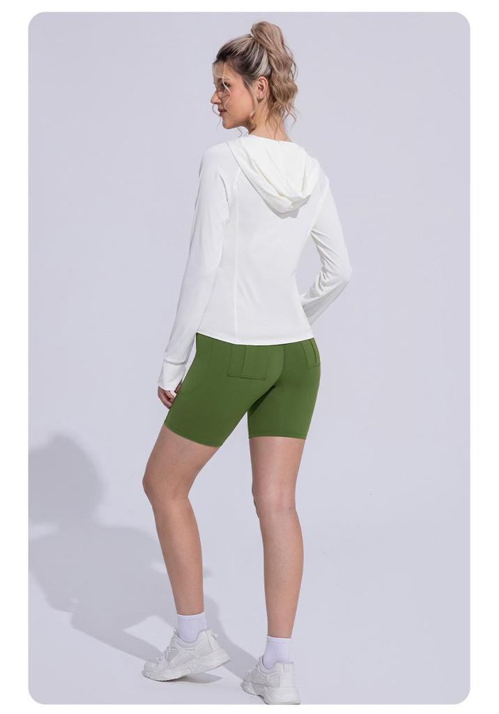 Women's UV Protection Cooling Ice Silk Sports Jacket - Slim, Breathable, Long Sleeve for Summer Running