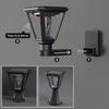 Solar Led Post Lamp Lamps Lights Garden Waterproof Solar Powered Indoor Pillar Outdoor For Warm White Light Gate Courtyard Panel