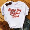 New Women T-Shirt 2023 Good Vibes Letters Fashion Top Female T Shirts Harajuku Streetwear O-Neck Short Clothes Ladies Tshirts
