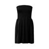 Fashion Women's Sexy Strapless Tube Top Solid Color Sleeveless Short Dress