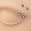 16G Ögonbrynspiercing Rookörhänge Rookpiercing Vertikal Labret Läppsmycke Rostfritt Stål Bridge Ögonbrynspiercing Smycken