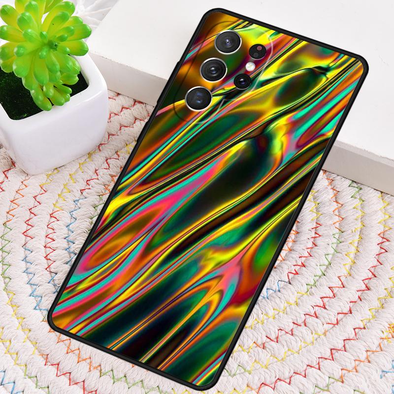 Holographic Dope Trippy Print Silicone Phone Case For Samsung Galaxy Note 10 Pro S26 S25 S24 S23 S22 S21 Plus Ultra Capa Cover