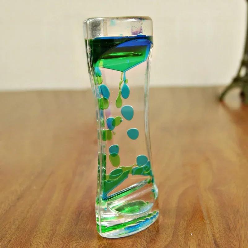 Creative Mixed Color Liquid Hourglasses Bubbler