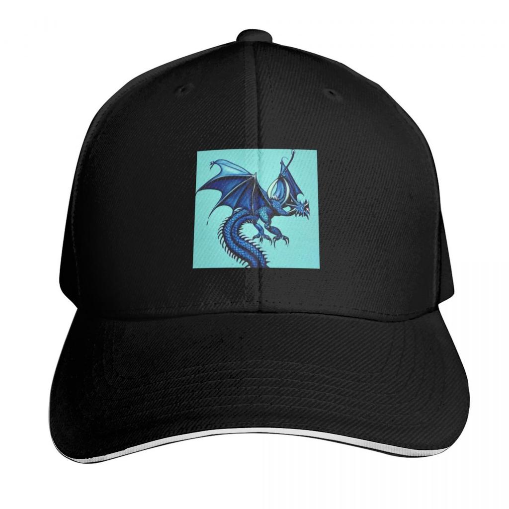 Blue Asian Dragon Baseball Cap Anime Hat Hat Unisex For The Sun Fishing cap Streetwear Women Hats Unisexs