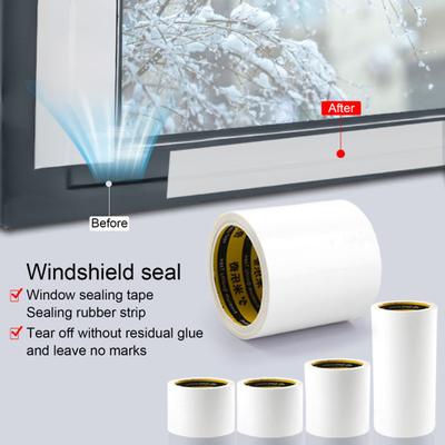1 Rotolo 300/500CM Nastro Sigillante per Finestre Autoadesivo Paraspifferi Inverno Antivento Impermeabile
