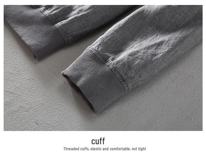 Men's Artistic Youth Long-Sleeve Linen Coat: Comfortable, Breathable, Versatile Casual Wear.