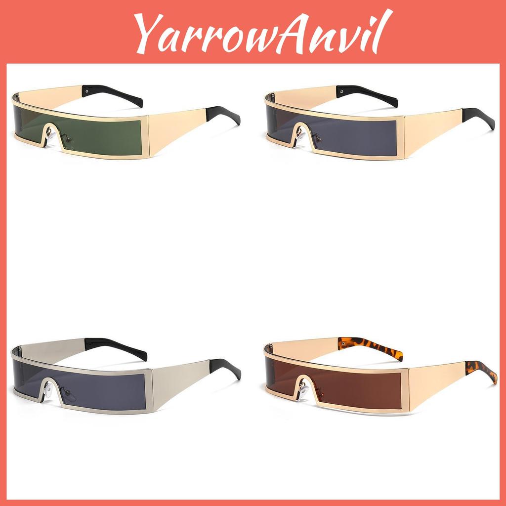 Cyberpunk-Sonnenbrille Quadratischer Metallrahmen UV400 Sonnenschutz Für Freizeitkleidung Und Partys