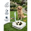 Dog Paw Print Sensor Sprinkler, Outdoor Dog Paw Print Sensor Water Fountain, Heavy-duty Metal Pet Water Fountain, Suitable for Patios.