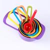 6Pcs Rainbow Color Measuring Spoons Set Plastic Measuring Cups Baking Cooking Dishwasher Safe Kitchen Baking Tool