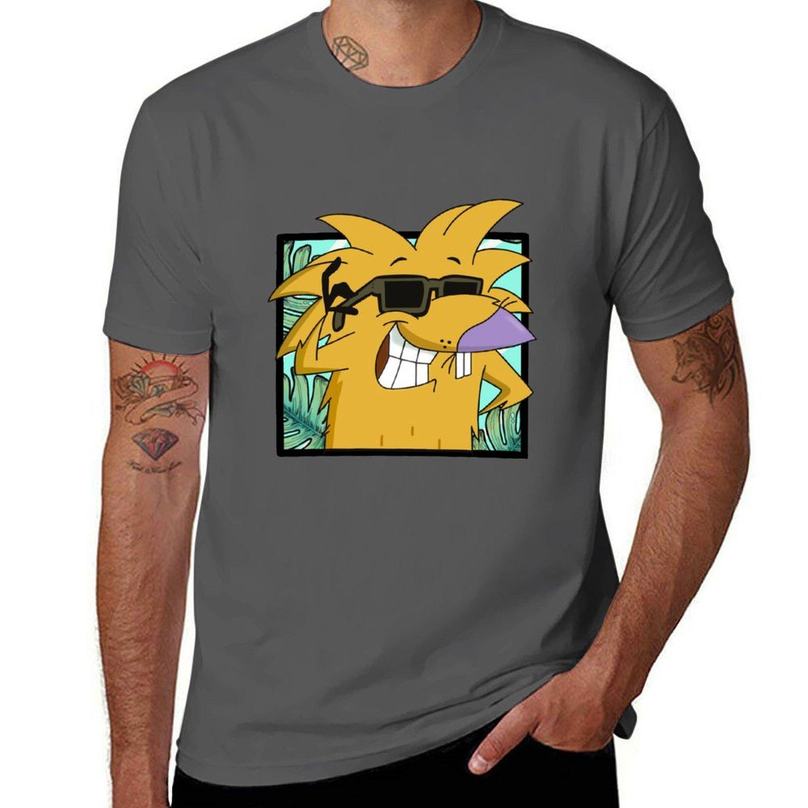 

THE ANGRY BEAVERS T-Shirt man graphic t shirt black cotton t-shirt plain for man package T-Shirt 4XL