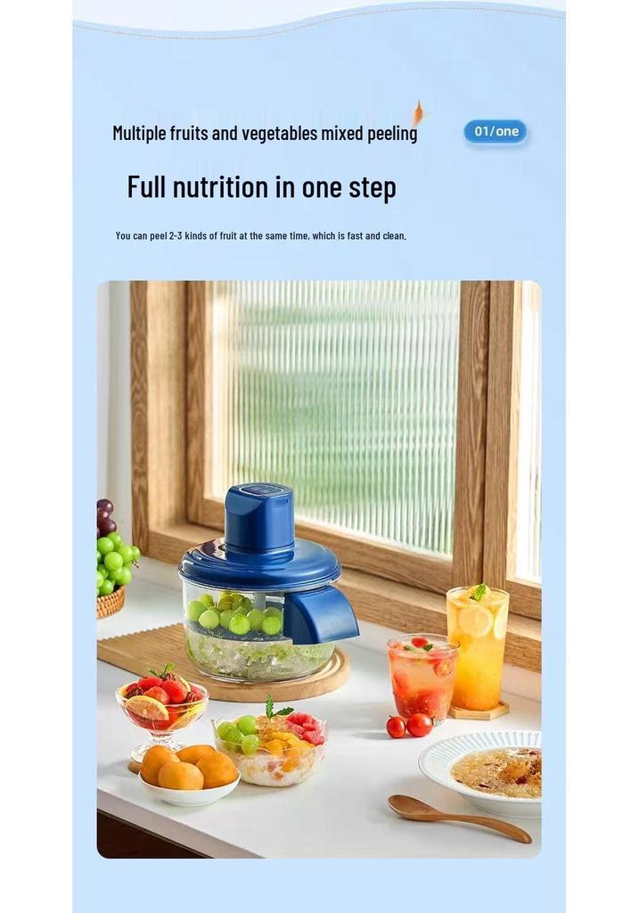 Electric Automatic Fruit & Vegetable Peeler: Peels Garlic, Grapes, and More!