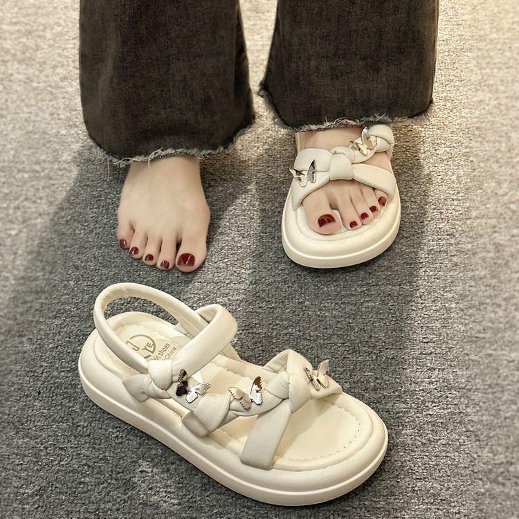 Beach Sandals Muffin Platform Fairy Style Roman Shoes Versatile Fashion Sandals Women's Summer