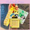 Adorable Panda Calculator Keychain Cute Cartoon Bag Charm Decorative Gift