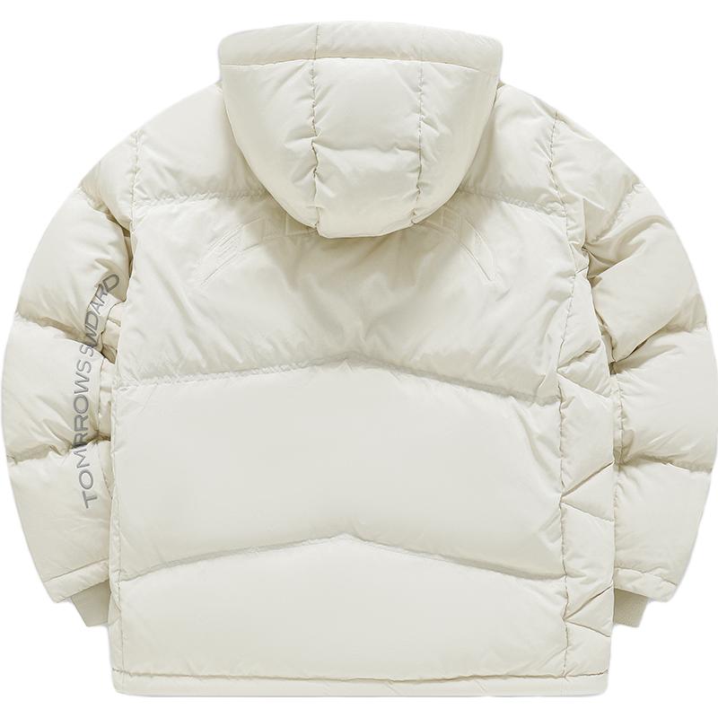 Fila Fusion Eer 1911 Fashion Loose Hooded Bread Down Jacket Unisex Outerwear Gray Beige T11U343901F-BG