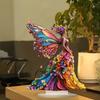 Acrylic Butterfly Fairys Statues Desk Decorative Figurines Lady Figurines Sculptures for Home Office Table Ornament