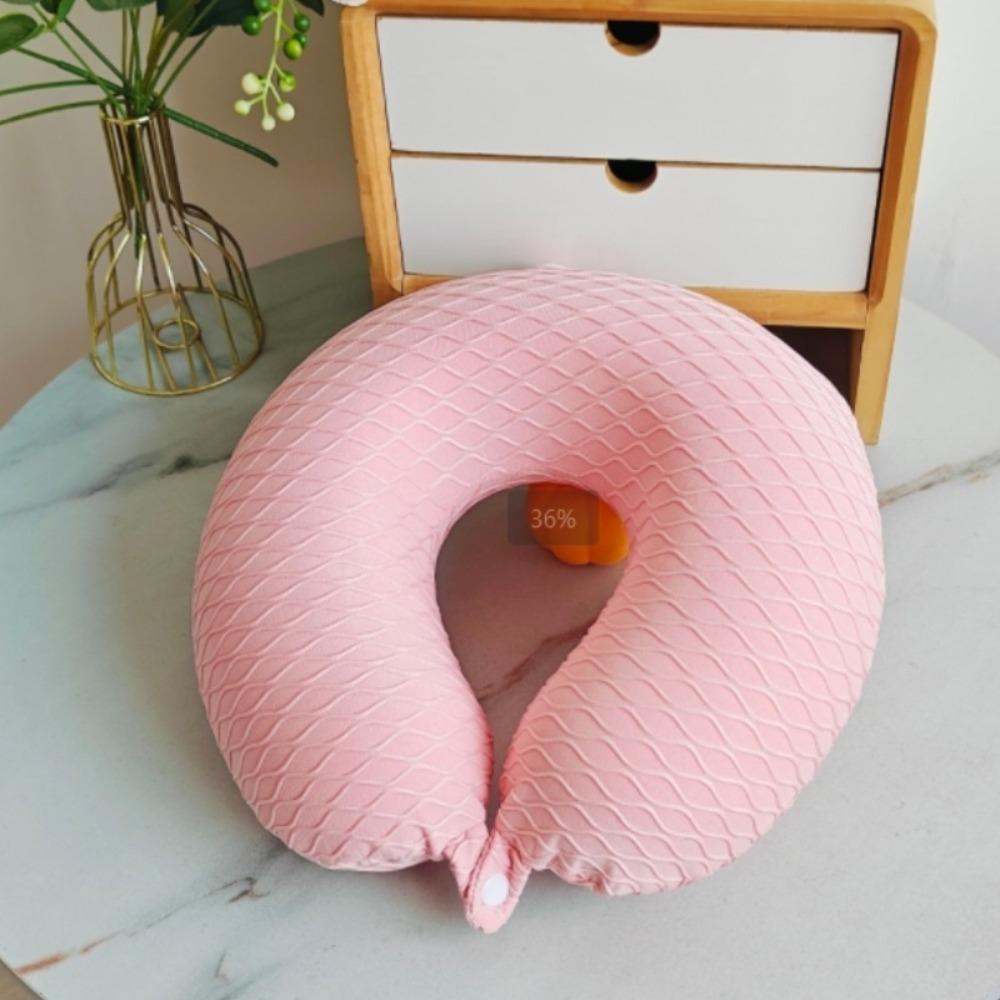 

Fish Scale Pattern Neck Support Pillow Removable Napping Headrest Pad Airplane чорний