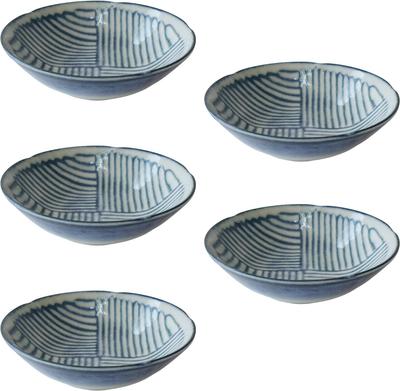 Mino Ware Japanese Tableware Tea Plantation 13cm Set of 5 Bowls Made In Japan Microwave Safe Dishwasher Safe Small Bowl