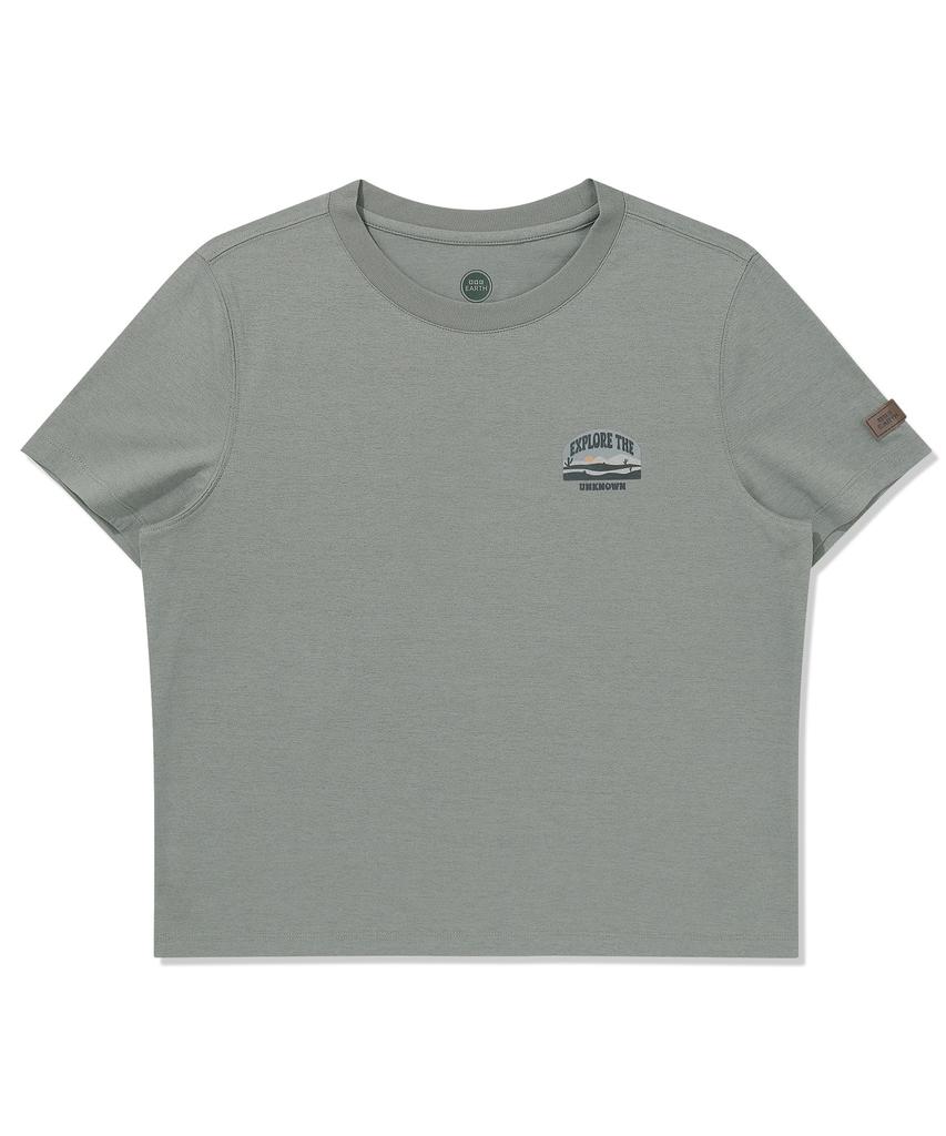 BBC EARTH Women'S Desert Policot T-Shirt Ash Blue