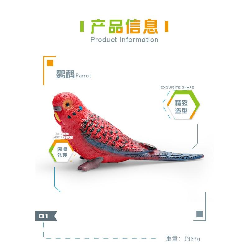 Имитация Дикой Птицы Животная Модель Детская Познавательная Волнистый Попугайчик Попугай Изящная Птица Декоративные Украшения 1Pcs