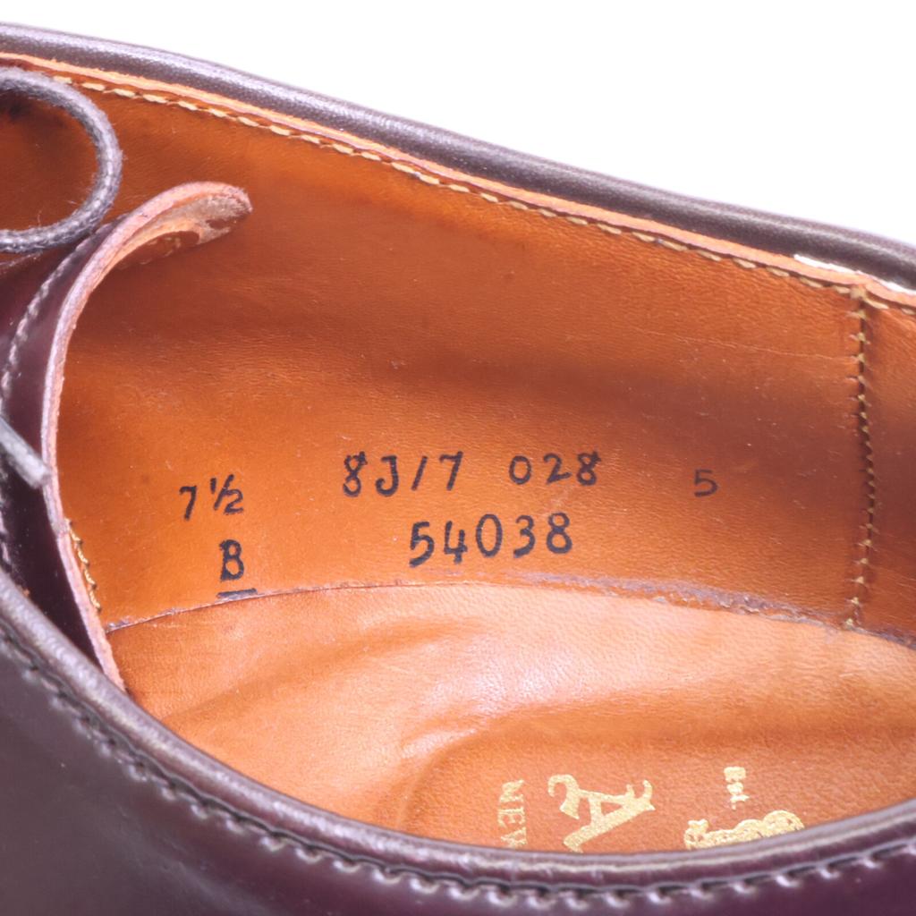 Alden 54038 U-tip Oxford shoes shoes 7 1/2 BurgundyUsed