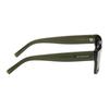 Givenchy Occhiali da sole quadrati con decorazione gamba a specchio Occhiali da sole da uomo Verdi GV40039U5396A