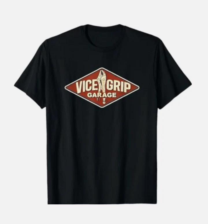 Vice Grip Garage Mechanic Dad Joke Handyman Grandpa Funny T-Shirt L