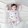 Baby Onesie: Double-Layer Belly Protection, Pure Cotton, Boneless, Long Sleeve for Spring, Autumn, Summer, & Air-Conditioned Rooms