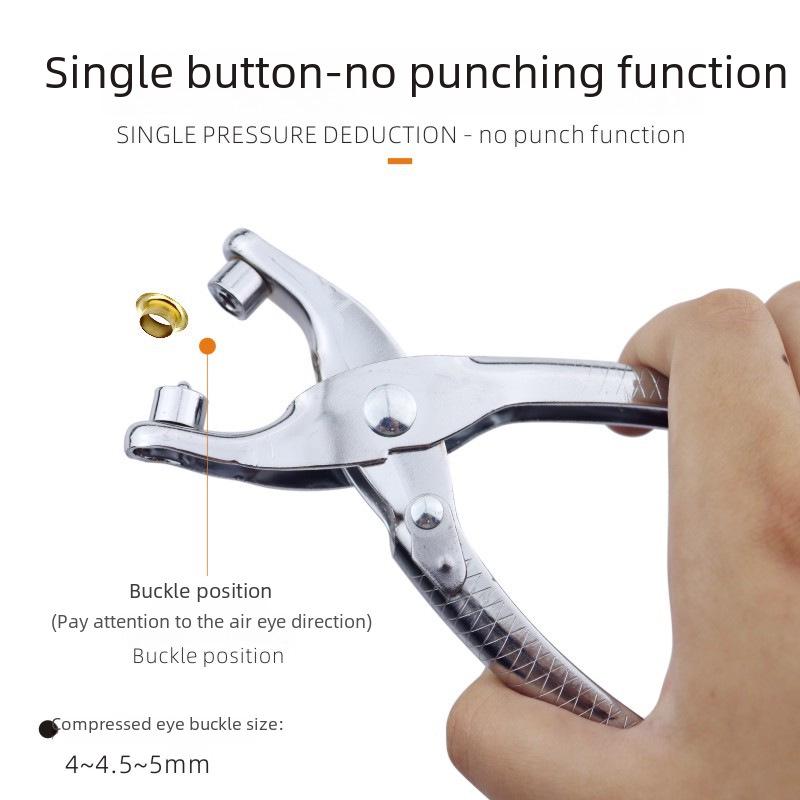 Heavy-Duty Manual Eyelet Punching Tool for DIY Projects.