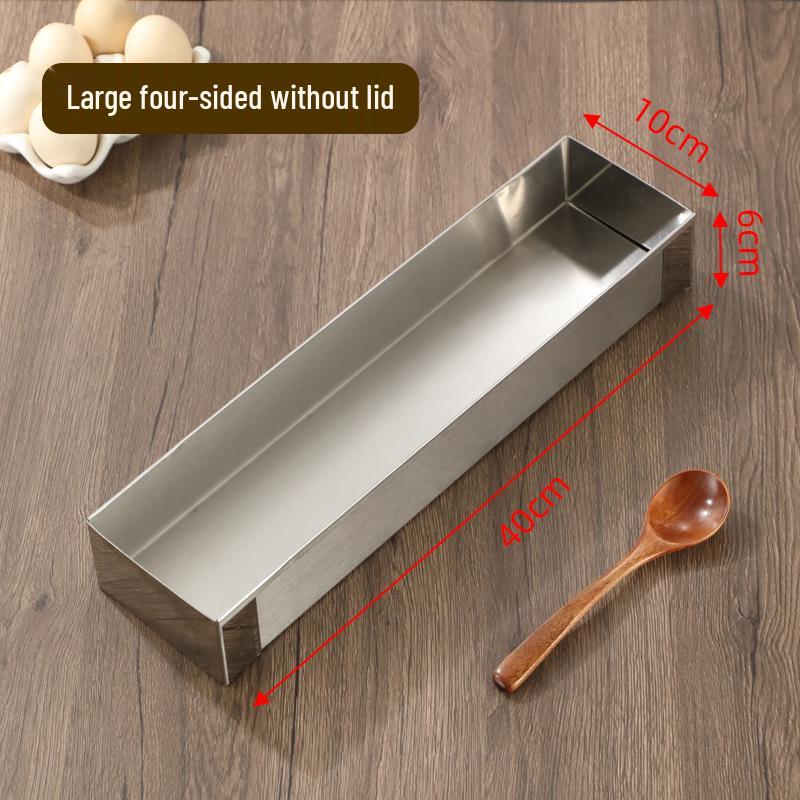 

Прямокутна форма з нержавіючої сталі для нарізання тірамісу 40×10 - Спеціальний інструмент для поділу 1 piece