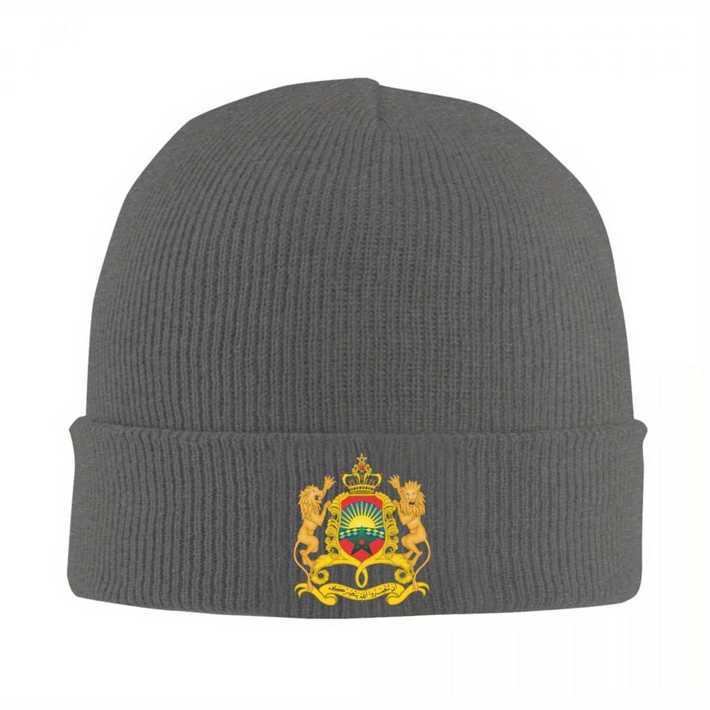 Morocco Of Arms Hats Autumn Winter Skullies Beanies New Cap Unisex Women Skullcap